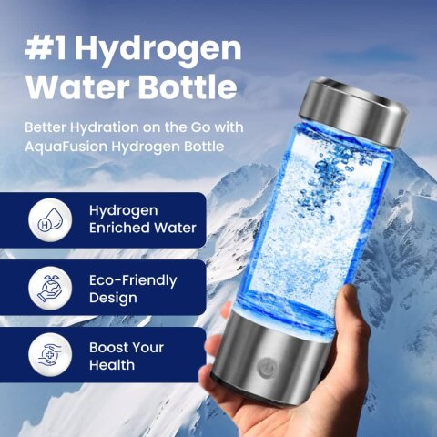 AquaFusion hydrogen water bottle product view