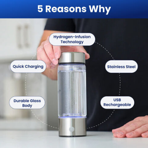 AquaFusion bottle in an everyday hydration setting